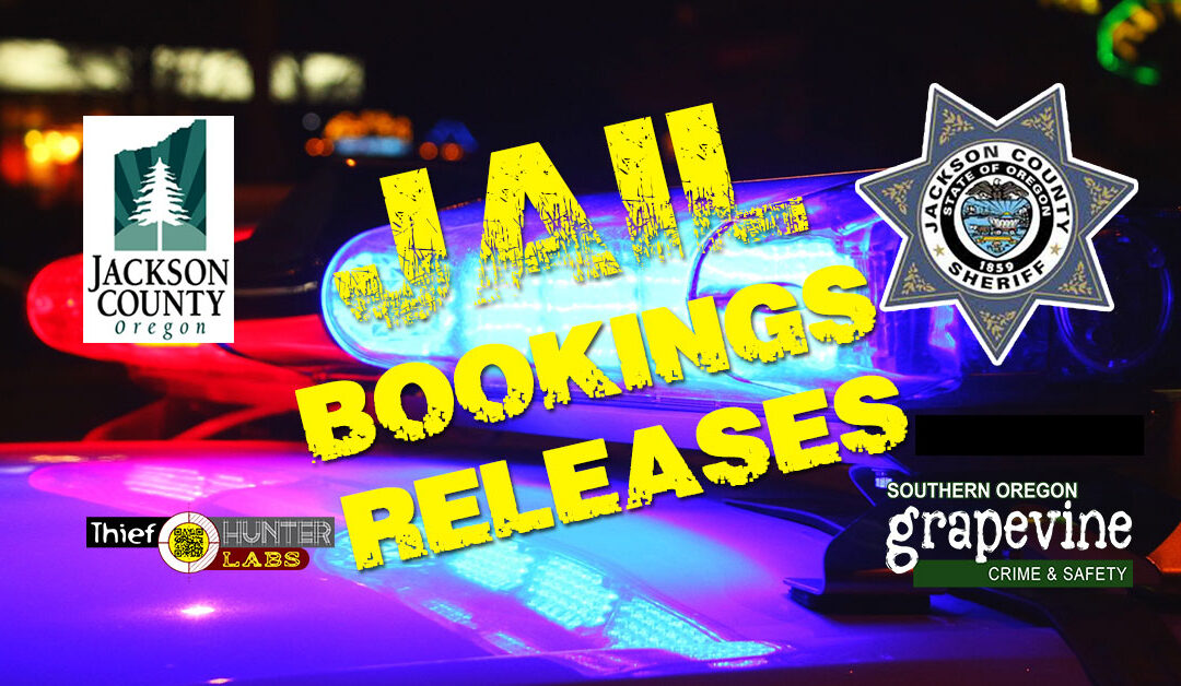 Jackson County Jail | Bookings & Releases Friday, March 31, 2023