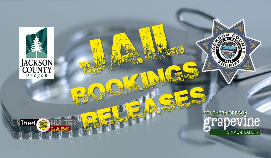 Jackson County Jail | Bookings & Releases Sunday, March 19, 2023